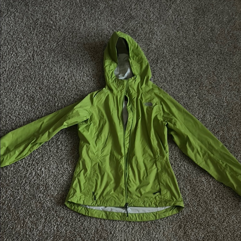 The North Face Women's Lime Green Hooded Ski Jacket
